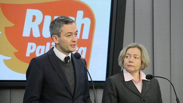 Robert Biedroń i Wanda Nowicka