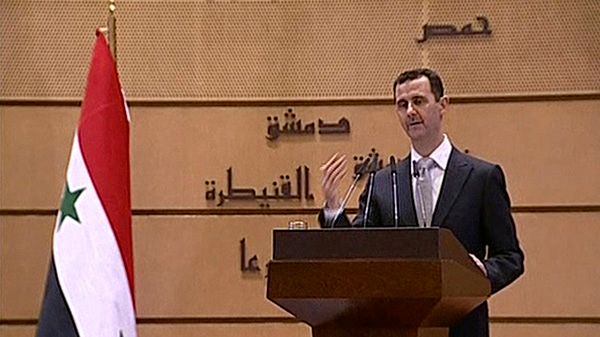 Baszar al-Asad w syryjskiej telewizji