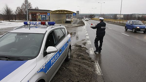 Policyjna kontrola pod Białymstokiem