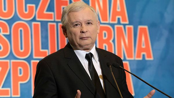Konferencja prasowa prezesa PiS Jarosława Kaczyńskiego.