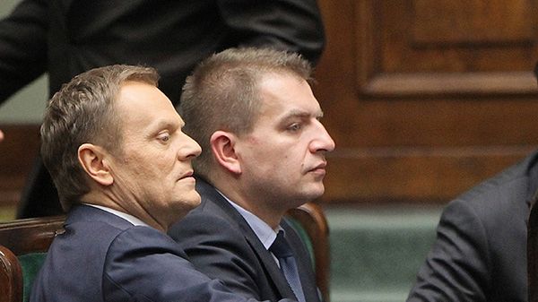 Premier Donald Tusk i minister zdrowia Bartosz Arłukowicz