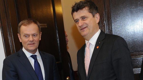 Donald Tusk i Janusz Palikot