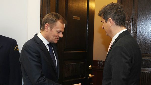 Janusz Palikot i premier Donald Tusk