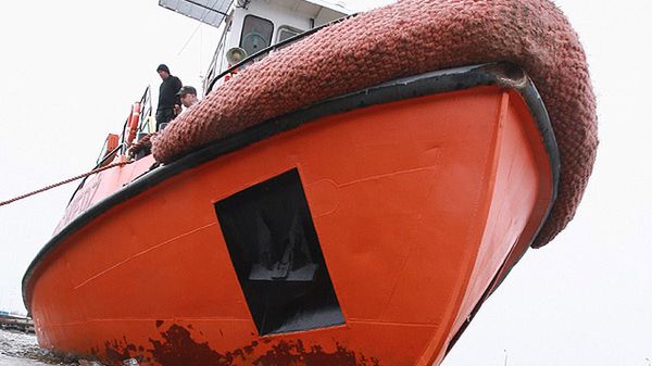 Lodołamacz na Wiśle