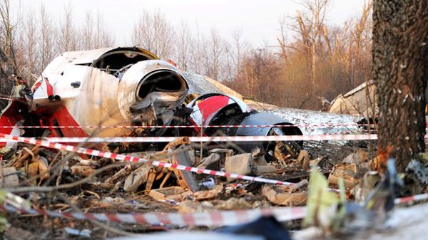 Miejsce katastrofy. Zdjęcie agencyjne