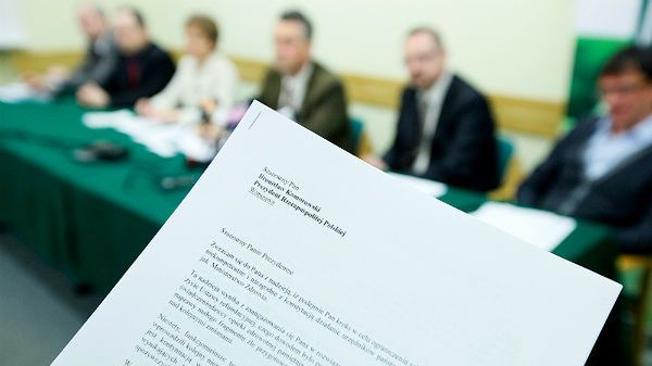 Pismo Porozumienia Organizacji Lekarskich skierowane do Prezydenta RP Bronisława Komorowskiego