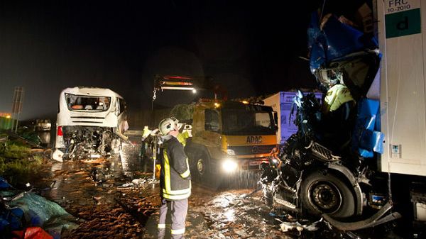 Wypadek polskiego autokaru w okolicach Poczdamu