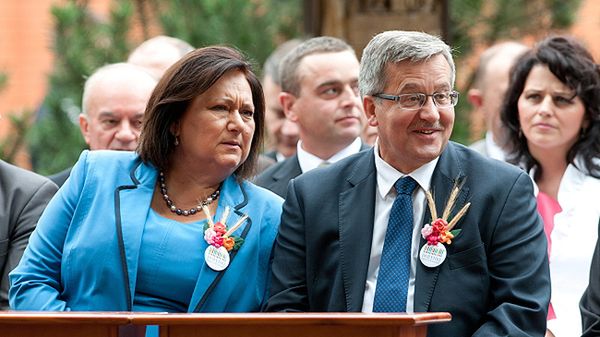 Bronisław Komorowski z żoną Anną