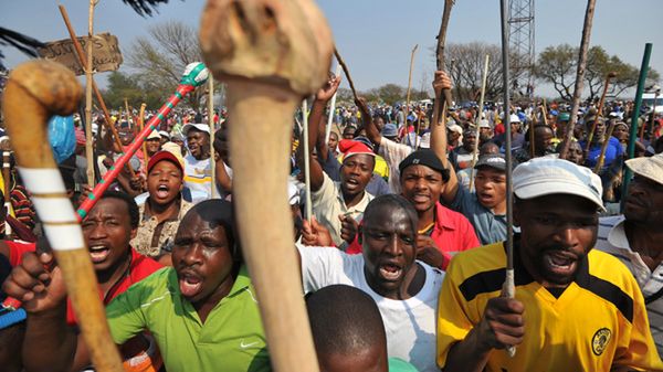 Strajk górników w RPA