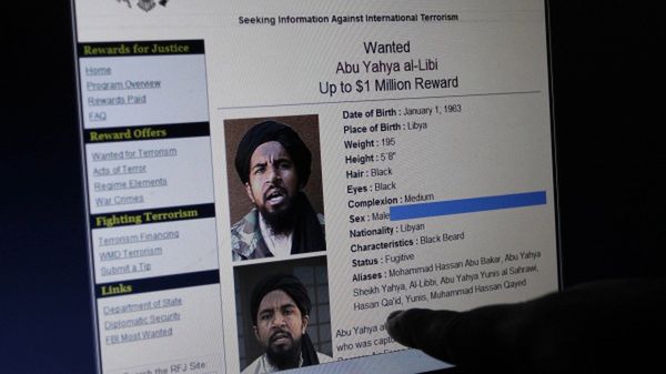 Amerykanie za głowę Abu Jahja al-Libiego wyznaczyli nagrodę w wysokości miliona dolarów