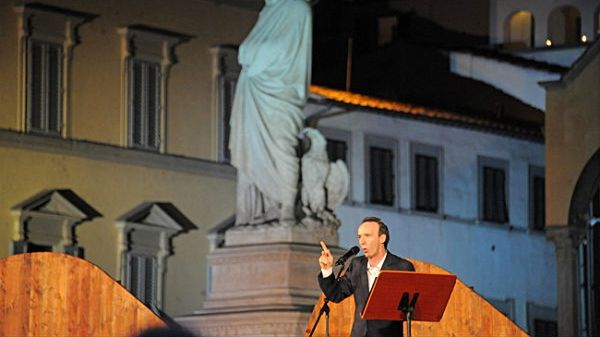 Roberto Benigni we Florencji
