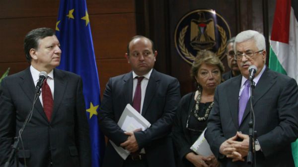 Jose Manuel Barroso i Mahmud Abbas