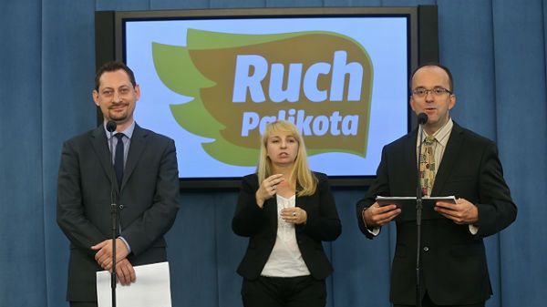 Posłowie Ruchu Palikota Roman Kotliński i Armand Ryfiński