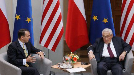 Radosław Sikorski i Henry Kissinger