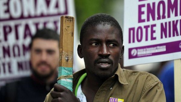 Imigranci w Grecji walczą o swoje prawa - protest zorganizowany w kwietniu tego roku.