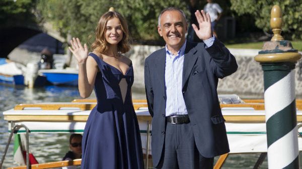 Kasia Smutniak z dyrektorem festiwalu