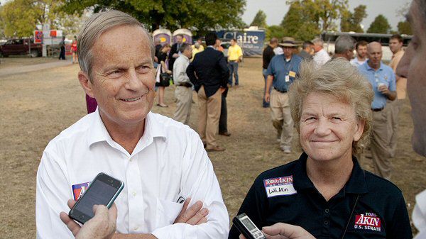 Todd Akin i jego żona Lulli
