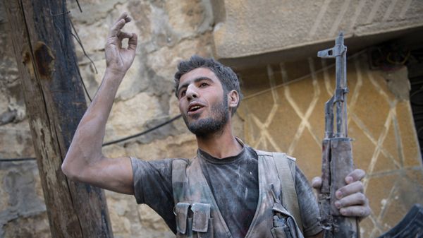 Syryjski rebeliant, Aleppo.