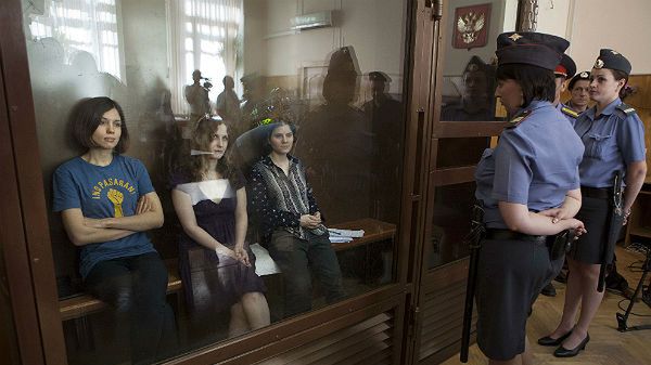 Członkinie zespołu Pussy Riot w sądzie