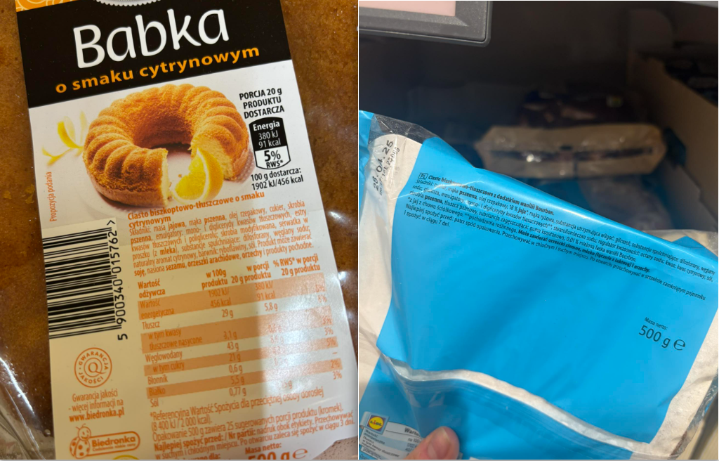 Babka piaskowa z Lidla i Biedronki