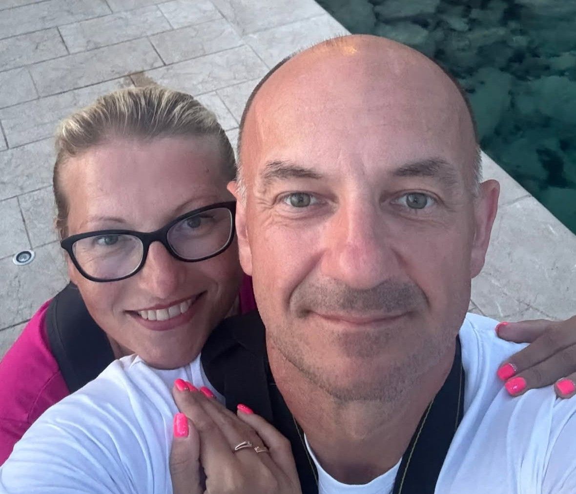 Ewelina Musiałowicz z mężem