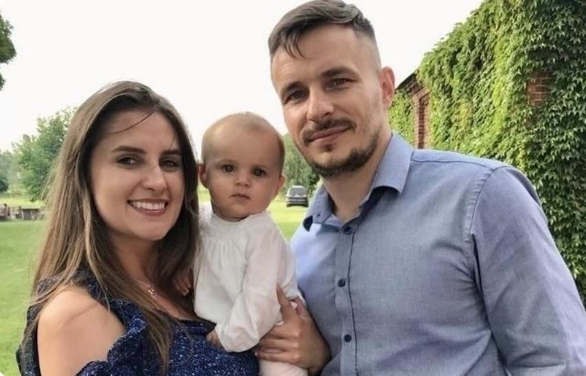 Pan Artur z żoną i córeczką