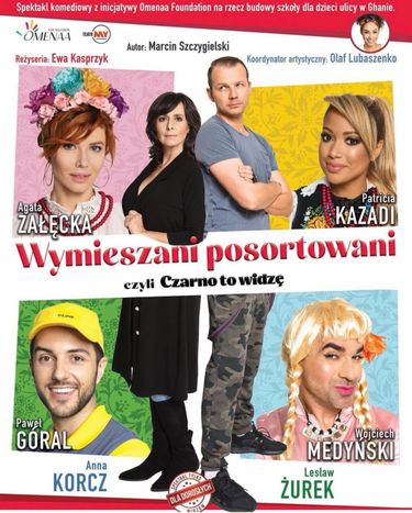 Patricia Kazadi w spektaklu Wymieszani posortowani czyli Czarno to widzę - plakat