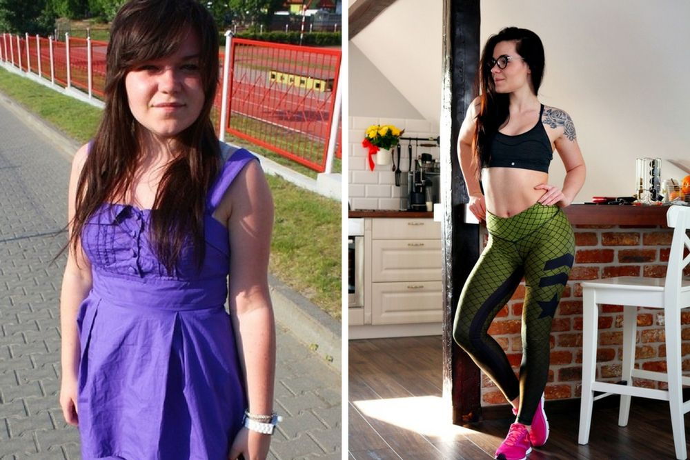 Daria Stręk przed i po schudnięciu