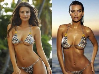 Emily Ratajkowski w... NAMALOWANYM BIKINI!