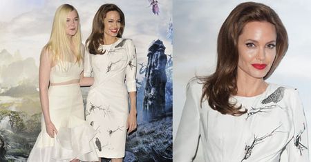 Angelina Jolie w BIAŁEJ SUKNI Versace! (ZDJĘCIA)