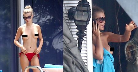 Krupa TOPLESS nad basenem (TYLKO DLA DOROSŁYCH!)