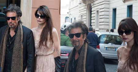Al Pacino w Rzymie z kochanką! Młodszą o 39 lat! (ZDJĘCIA)