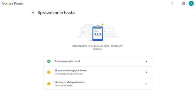 Sprawdzanie haseł w przeglądarce Chrome