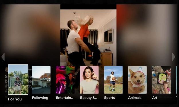 TikTok na platformie Android TV