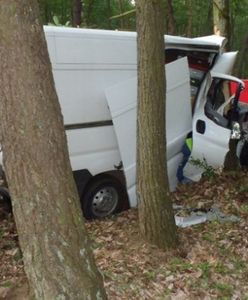 Bus przewożący pszczoły uderzył w drzewo. Jedna osoba zginęła na miejscu