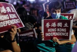 Chiny: manifestacja na rzecz niepodległości Hongkongu