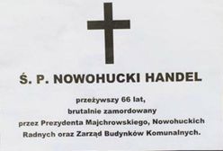 Tajemnicze klepsydry w Nowej Hucie? Mieszkańcy ogłaszają "śmierć nowohuckiego handlu"