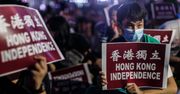 Chiny: manifestacja na rzecz niepodległości Hongkongu