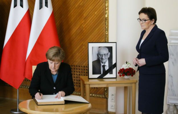 Polsko-niemieckie konsultacje w Warszawie. Kopacz odczytała przemówienie Bartoszewskiego