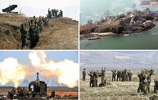 Armia Korei Północnej pod okiem przywódcy ćwiczyła atak wojsk na wyspę