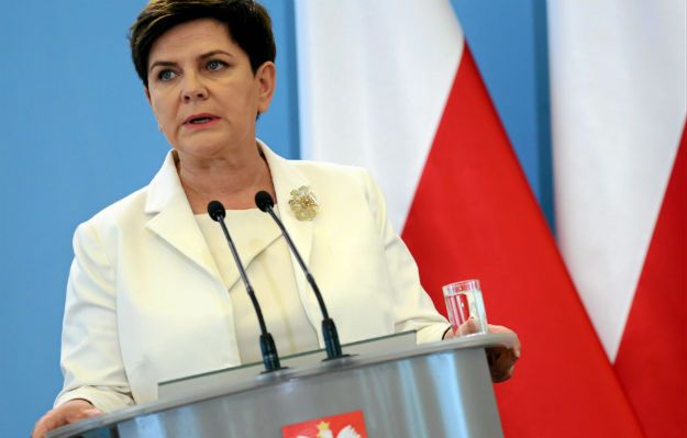 Premier Beata Szydło na spotkaniu z protestującymi przedstawicielkami NSZZ "S"