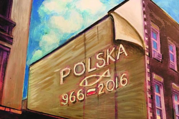 Nowojorski mural upamiętnia Chrzest Polski