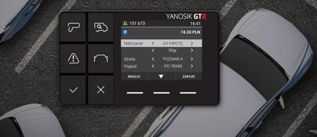 Terminale Yanosik z funkcją opłat za parking