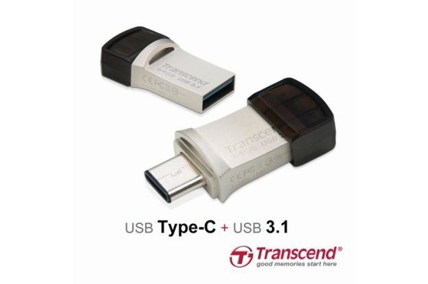 JetFlash 890S – niewielki pendrive z dwiema wtyczkami USB