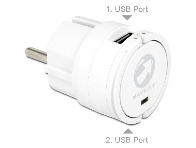 Podwójne ładowanie urządzeń USB