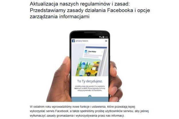 Facebook wprowadza zmianę regulaminu