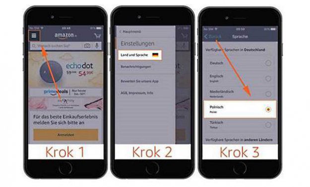Aplikacja mobilna Amazon dostępna w języku polskim