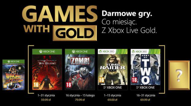 Styczniowa oferta Games with Gold