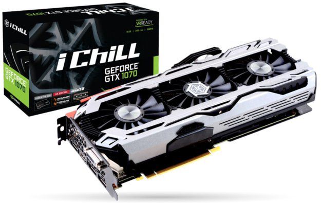 GeForce GTX 1070 z czterema wentylatorami od Inno3D