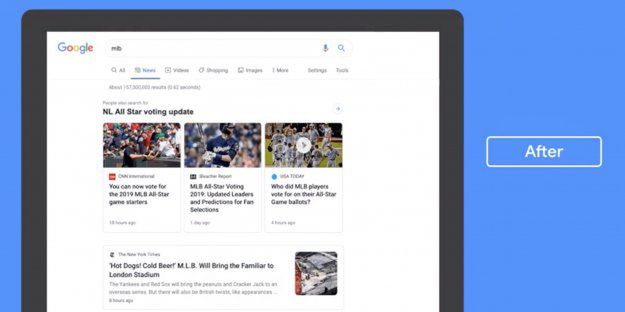Google wprowadza zmiany wizualne sekcji Wiadomości wyszukiwarki
